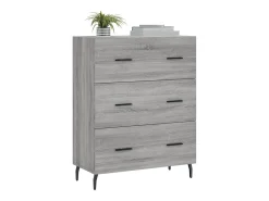 Aparador Sonoma gris 69,5x34x90 cm madera de ingeniería