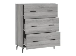 Aparador Sonoma gris 69,5x34x90 cm madera de ingeniería