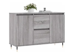 Aparador Sonoma gris 104x35x70 cm madera de ingeniería