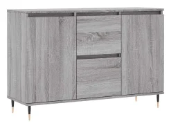 Aparador Sonoma gris 104x35x70 cm madera de ingeniería