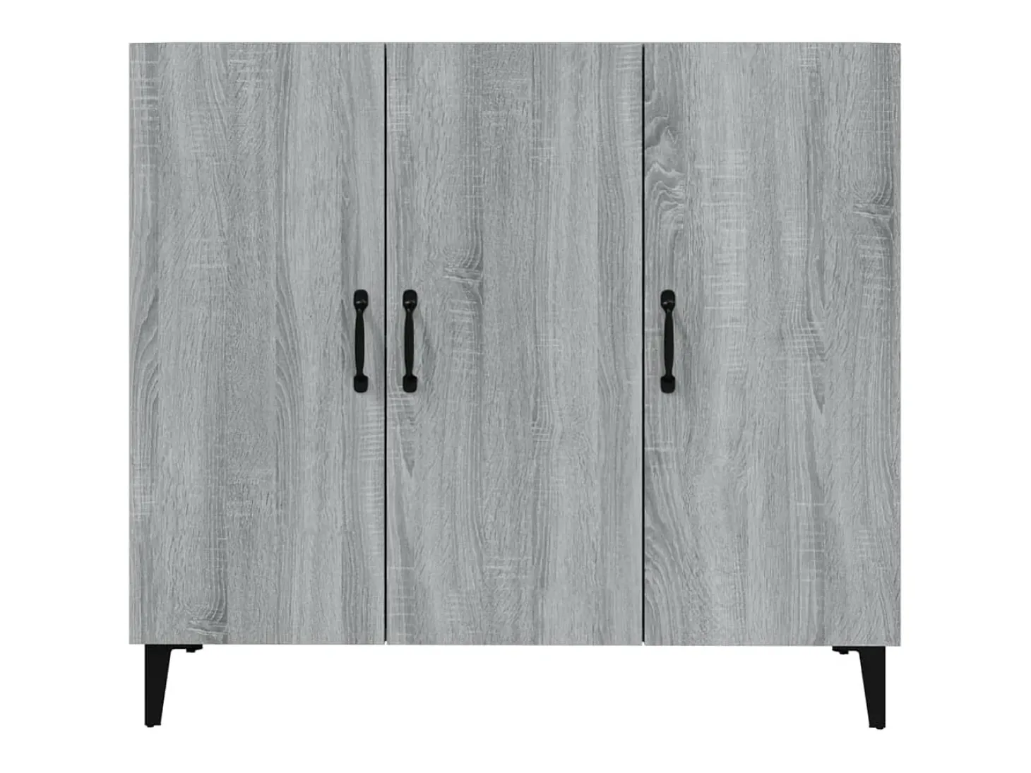 Aparador Sonoma gris 90x34x80 cm madera de ingeniería