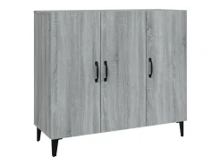 Aparador Sonoma gris 90x34x80 cm madera de ingeniería