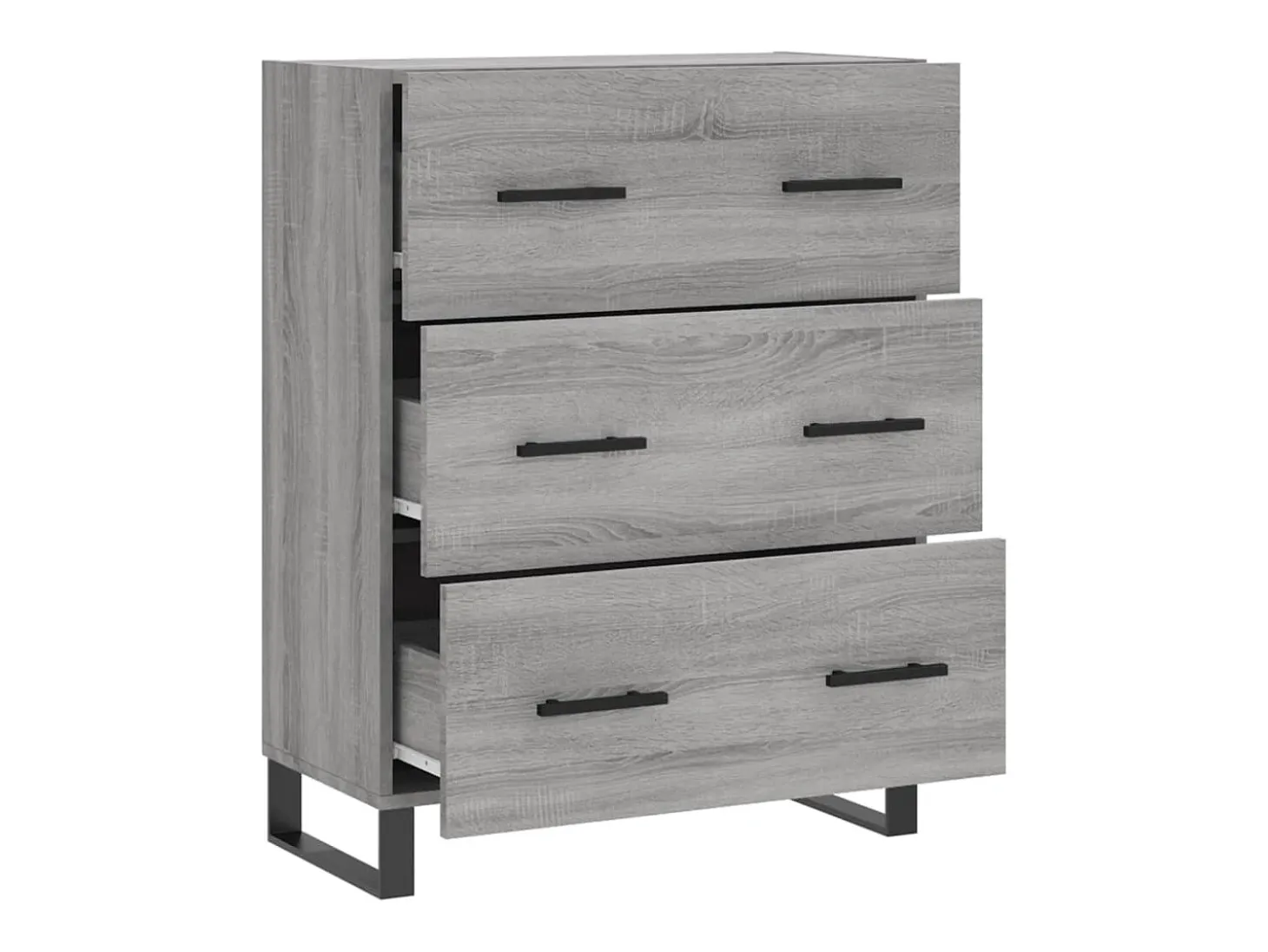 Aparador Sonoma gris 69,5x34x90 cm madera de ingeniería