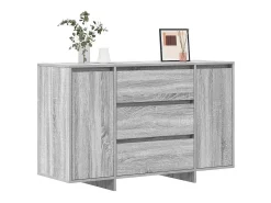 Aparador Sonoma gris 120x41x75 cm en madera de ingeniería