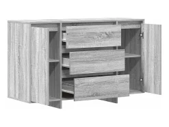 Aparador Sonoma gris 120x41x75 cm en madera de ingeniería