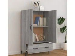 Aparador Sonoma gris 70x31x115 cm Madera de ingeniería