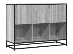 Aparador Sonoma gris 100x35x76 cm madera de ingeniería
