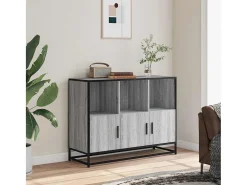 Aparador Sonoma gris 100x35x76 cm madera de ingeniería