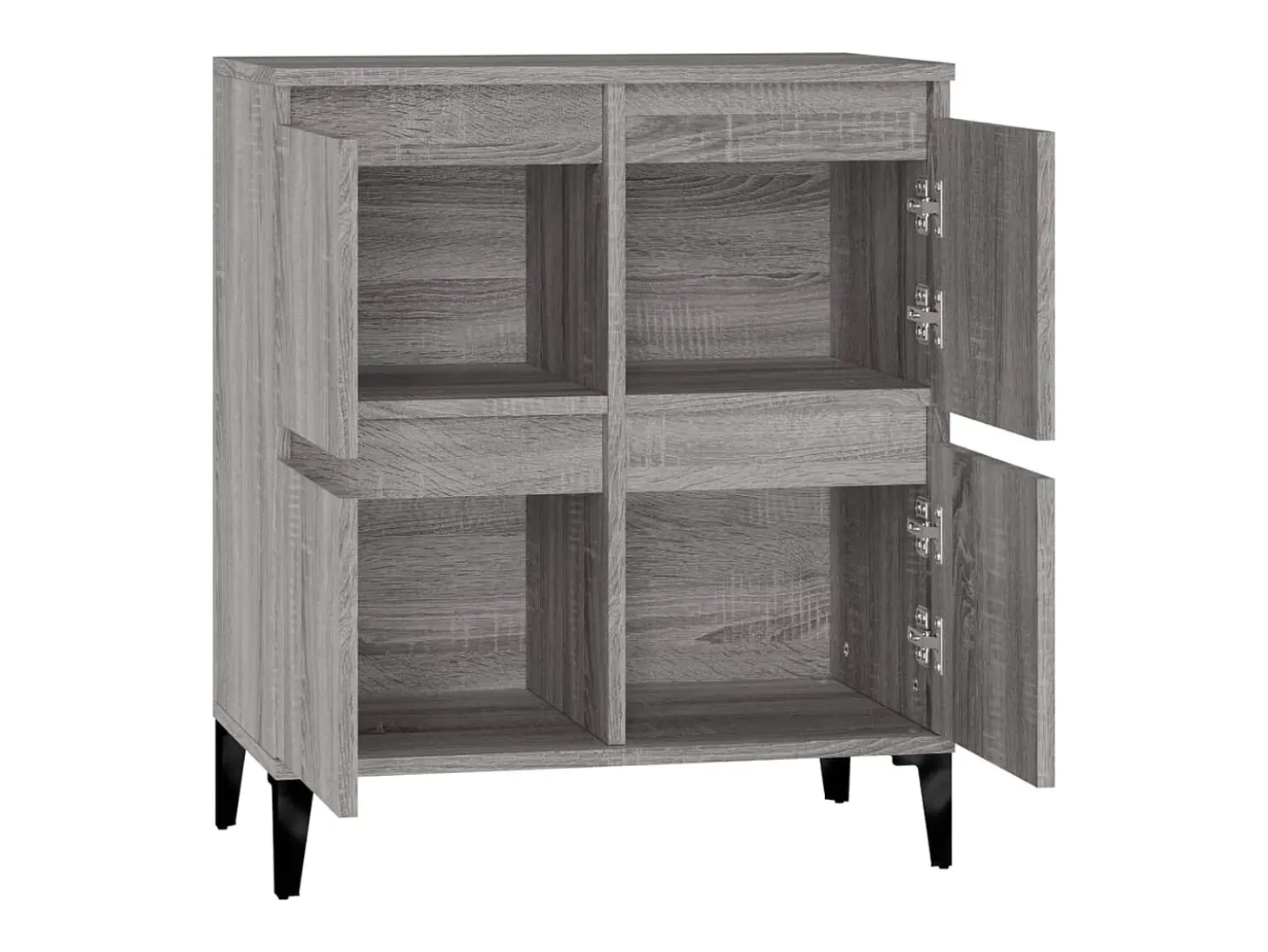 Aparador Sonoma gris 60x35x70 cm Madera de ingeniería