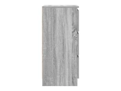 Aparador Sonoma gris 37,5x35x76 cm madera de ingeniería