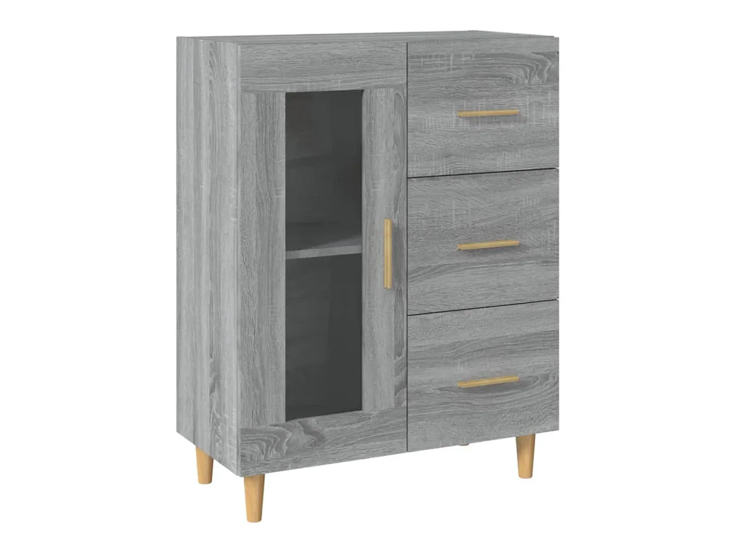 Aparador Sonoma gris 69,5x34x90 cm madera de ingeniería