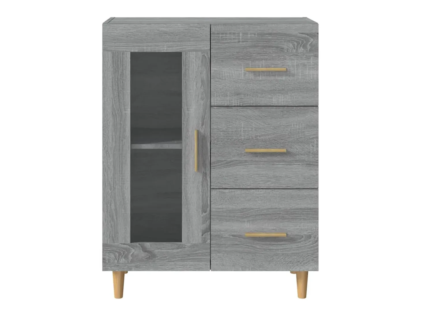 Aparador Sonoma gris 69,5x34x90 cm madera de ingeniería