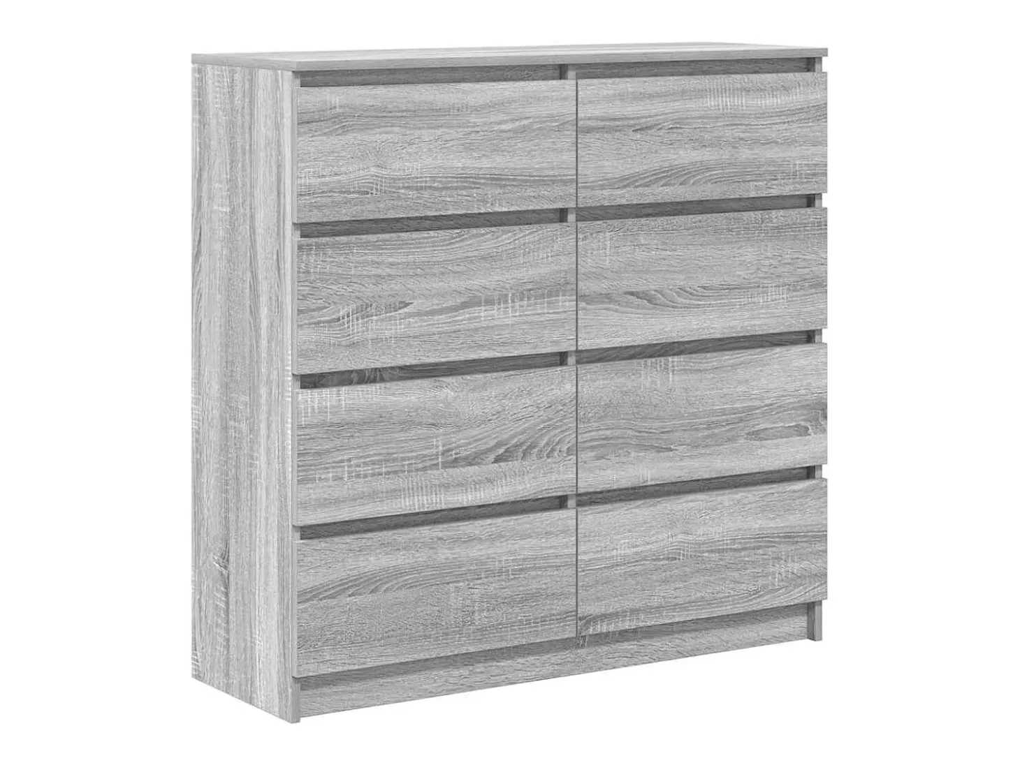 Aparador Sonoma gris 100x35x99 cm madera de ingeniería