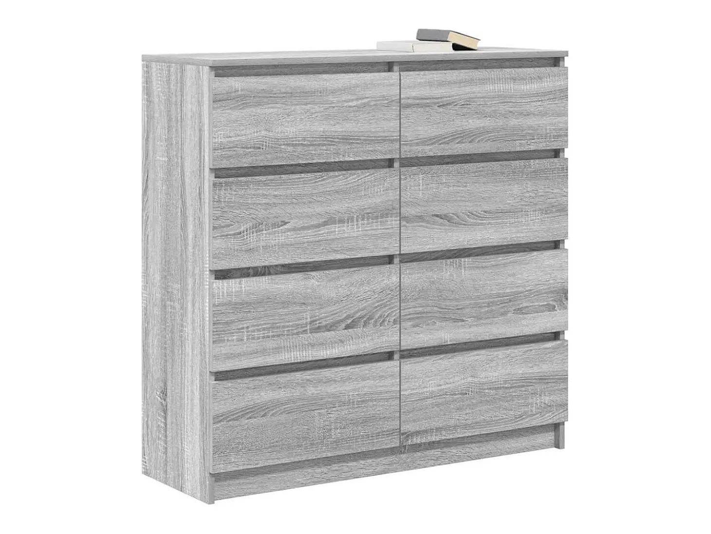 Aparador Sonoma gris 100x35x99 cm madera de ingeniería