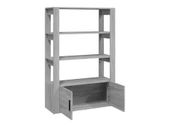 Aparador Sonoma gris 80x30x119,5 cm Madera de ingeniería