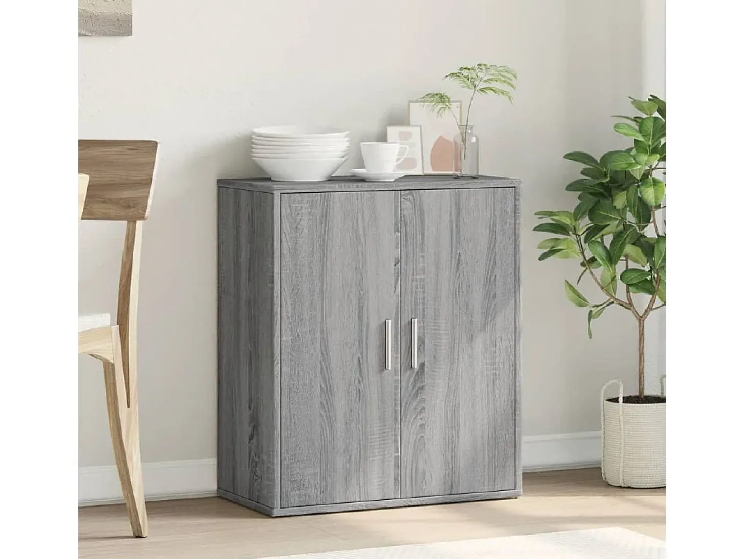 Aparador Sonoma gris 60x31x70 cm madera de ingeniería