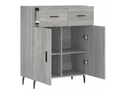 Aparador Sonoma gris 69,5x34x90 cm madera de ingeniería
