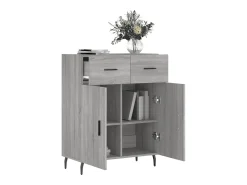 Aparador Sonoma gris 69,5x34x90 cm madera de ingeniería