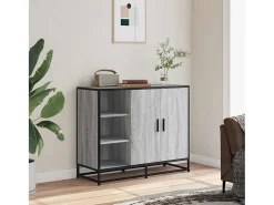 Aparador Sonoma gris 92x35x76 cm madera de ingeniería