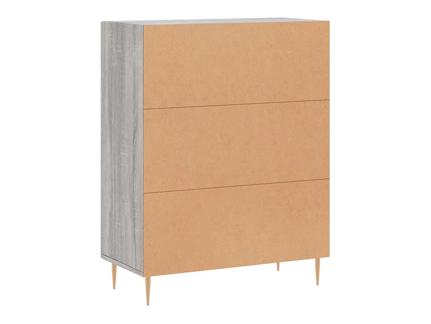 Aparador Sonoma gris 69,5x34x90 cm madera de ingeniería
