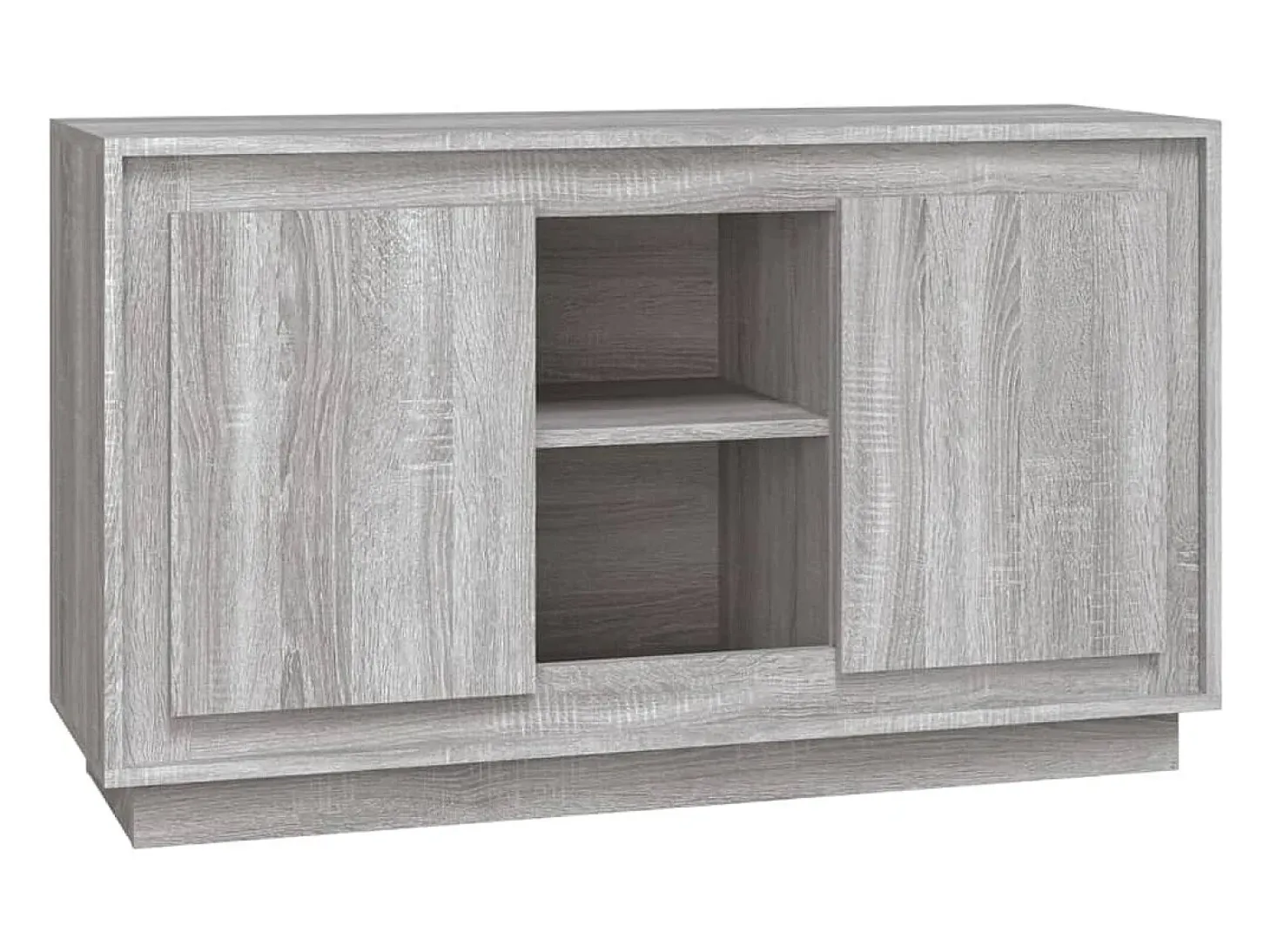 Aparador Sonoma gris 102x35x60 cm madera de ingeniería