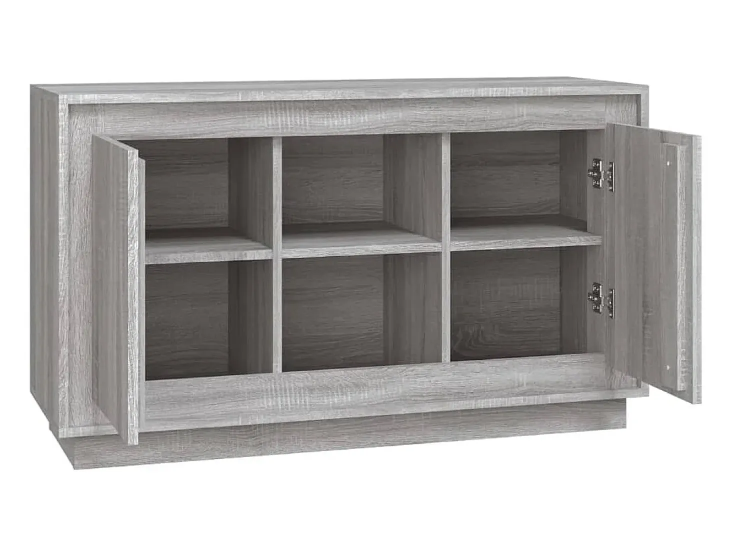 Aparador Sonoma gris 102x35x60 cm madera de ingeniería