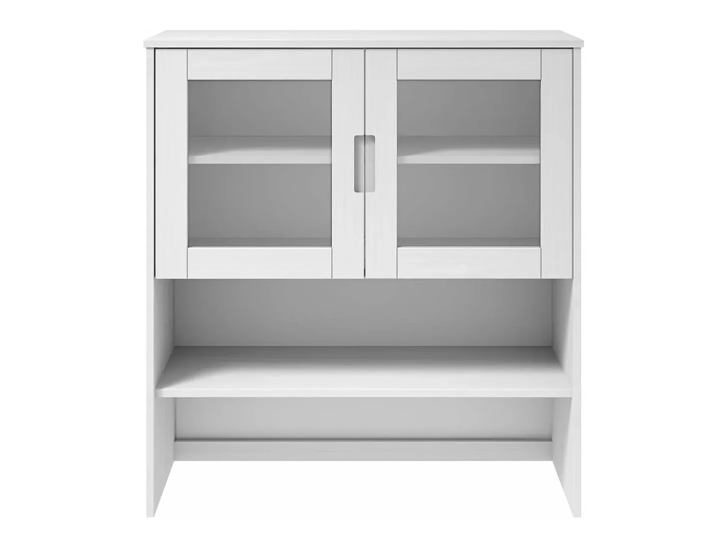 Aparador superior MOLDE madera maciza pino blanco 90x35x100 cm