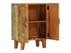 Aparador tallado a mano madera maciza reciclada 55x30x75 cm