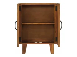 Aparador tallado a mano madera maciza reciclada 55x30x75 cm