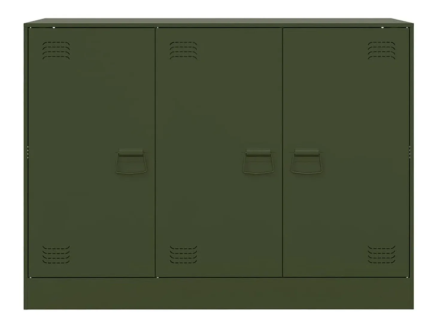 Aparador verde oliva 99x39x73 cm acero