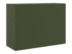 Aparador verde oliva 99x39x73 cm acero