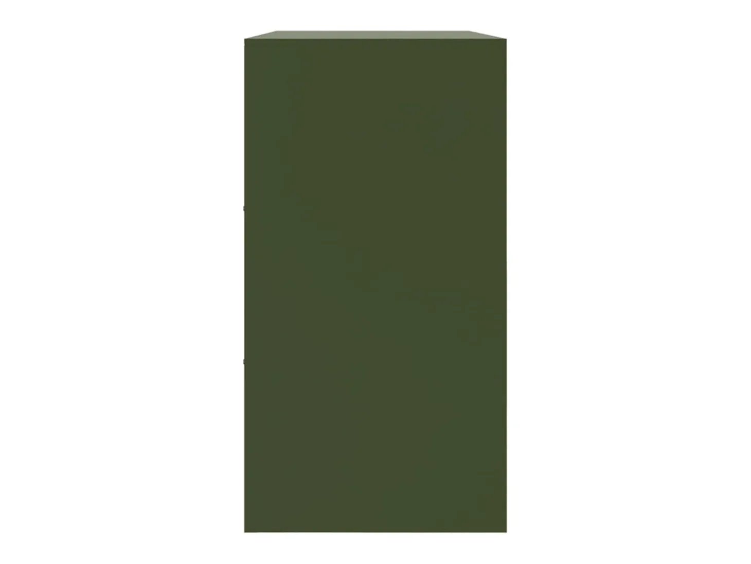 Aparador verde oliva 99x39x73 cm acero