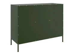 Aparador verde oliva 100,5x39x79 cm acero