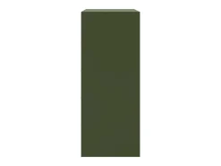 Aparador verde oliva 67x39x95 cm acero