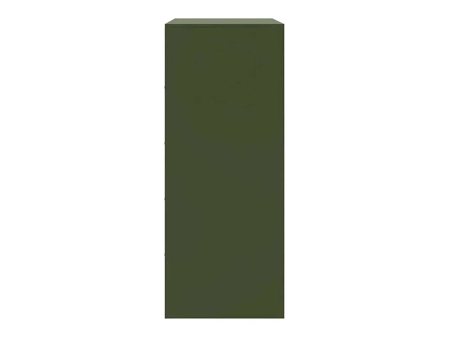 Aparador verde oliva 67x39x95 cm acero