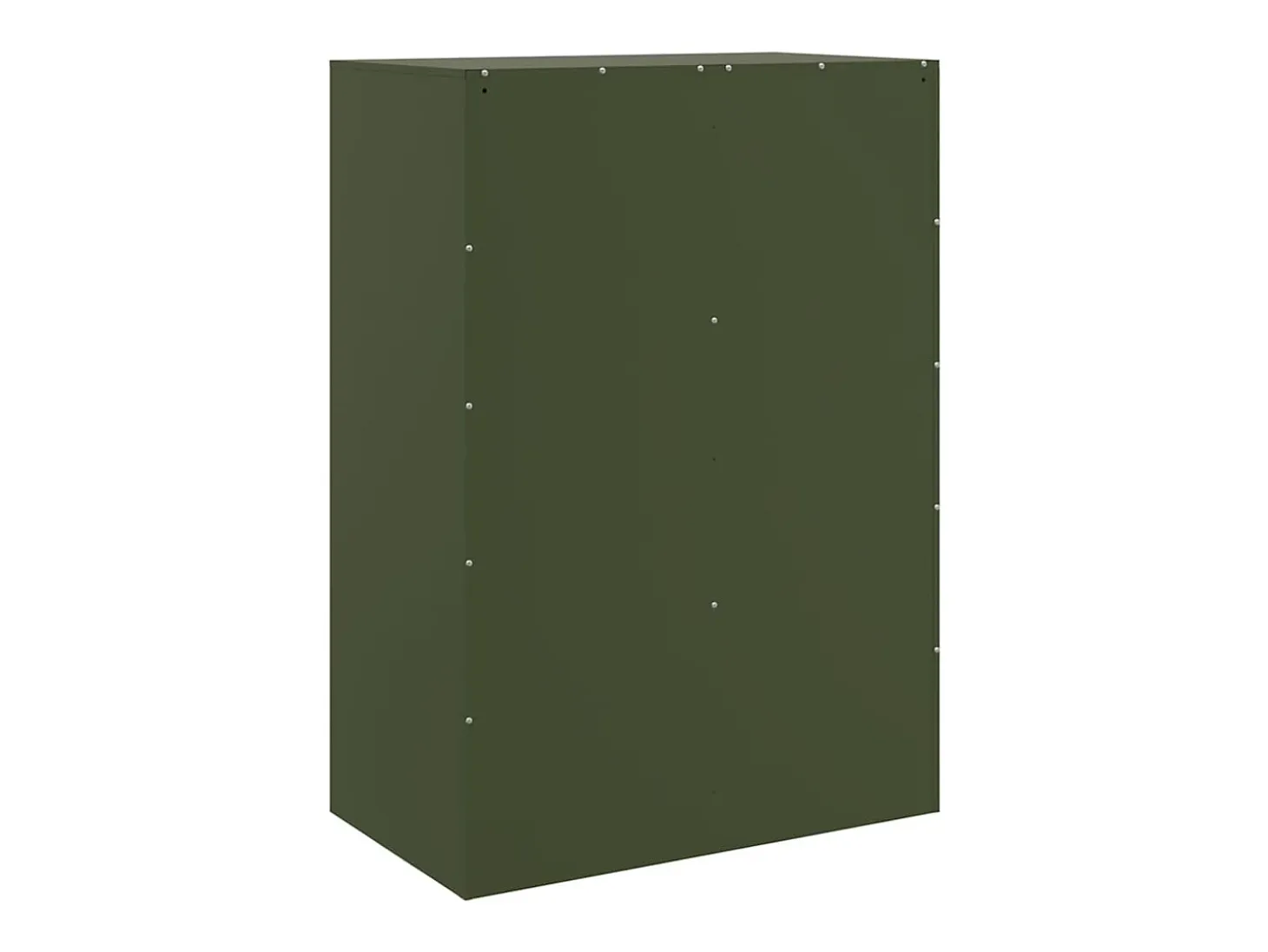 Aparador verde oliva 67x39x95 cm acero
