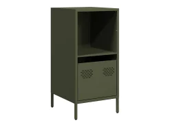 Aparador verde oliva 35x39x73,5 cm acero laminado en frío