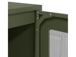 Aparador verde oliva 100,5x39x107 cm acero laminado en frío