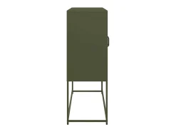 Aparador verde oliva 100,5x39x107 cm acero laminado en frío