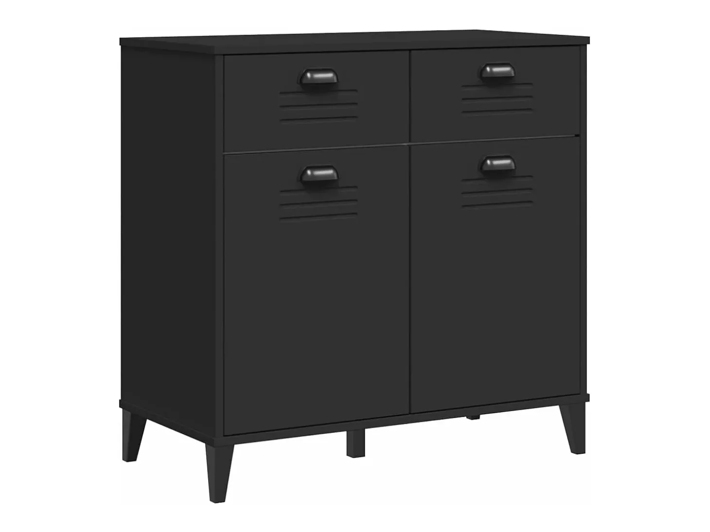 Aparador VIKEN madera de ingeniería negro 80x40x80 cm ES100196