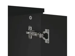 Aparador VIKEN madera maciza de pino negro 80x40x80 cm