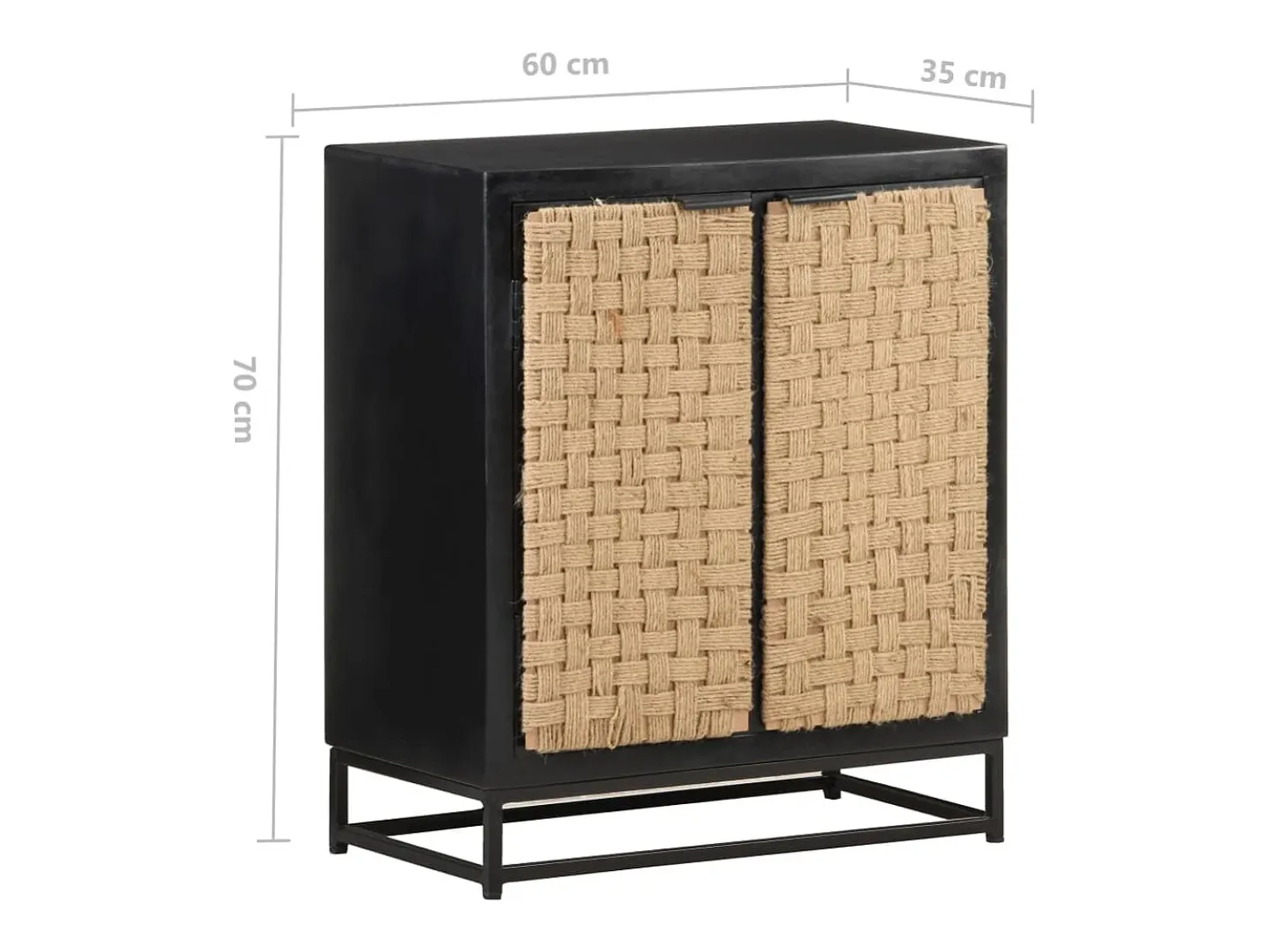Aparador 60x35x70 cm Madera maciza de mango