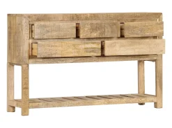 Aparador 120x30x75 cm madera maciza de mango