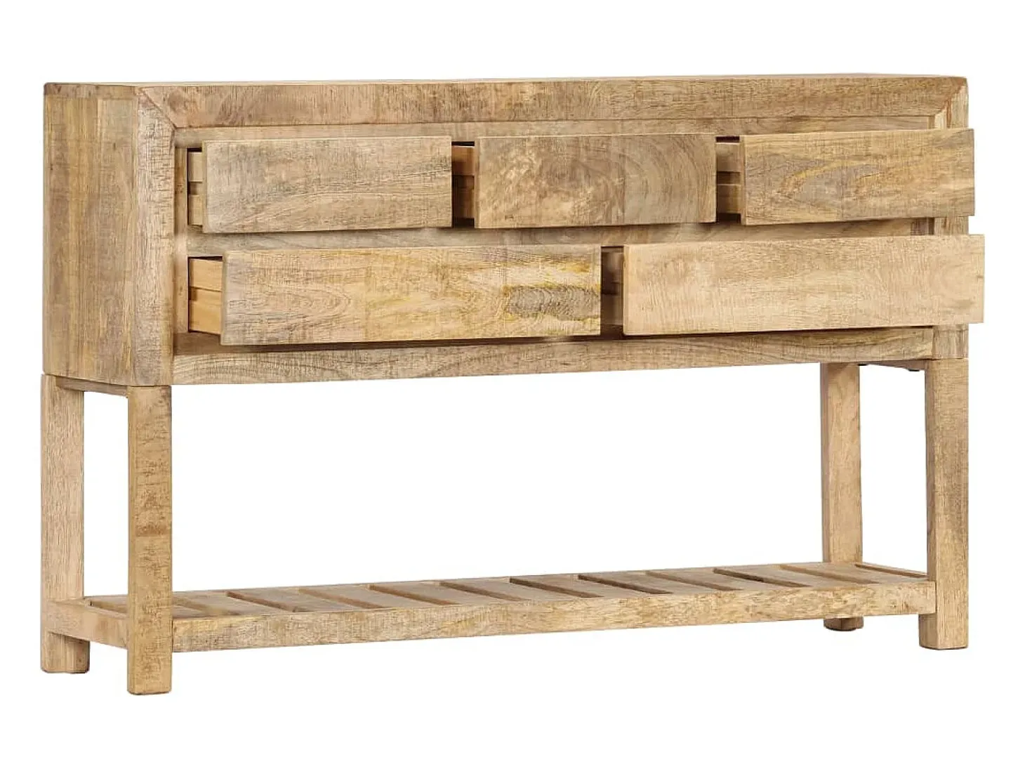 Aparador 120x30x75 cm madera maciza de mango