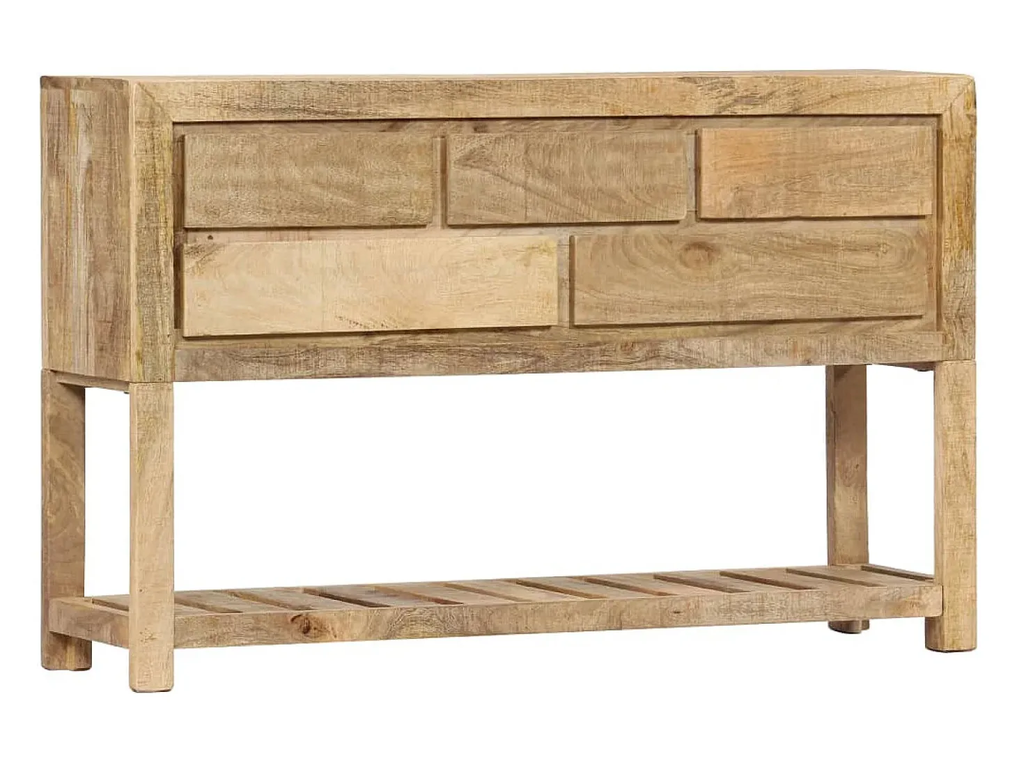 Aparador 120x30x75 cm madera maciza de mango