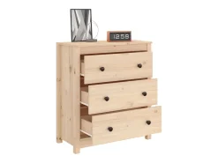Aparador 70x35x80 cm madera maciza de pino