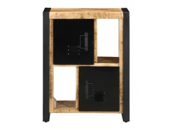 Aparador 55x35x70 cm madera maciza de mango crudo