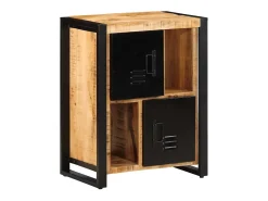 Aparador 55x35x70 cm madera maciza de mango crudo