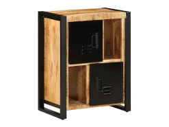 Aparador 55x35x70 cm madera maciza de mango crudo