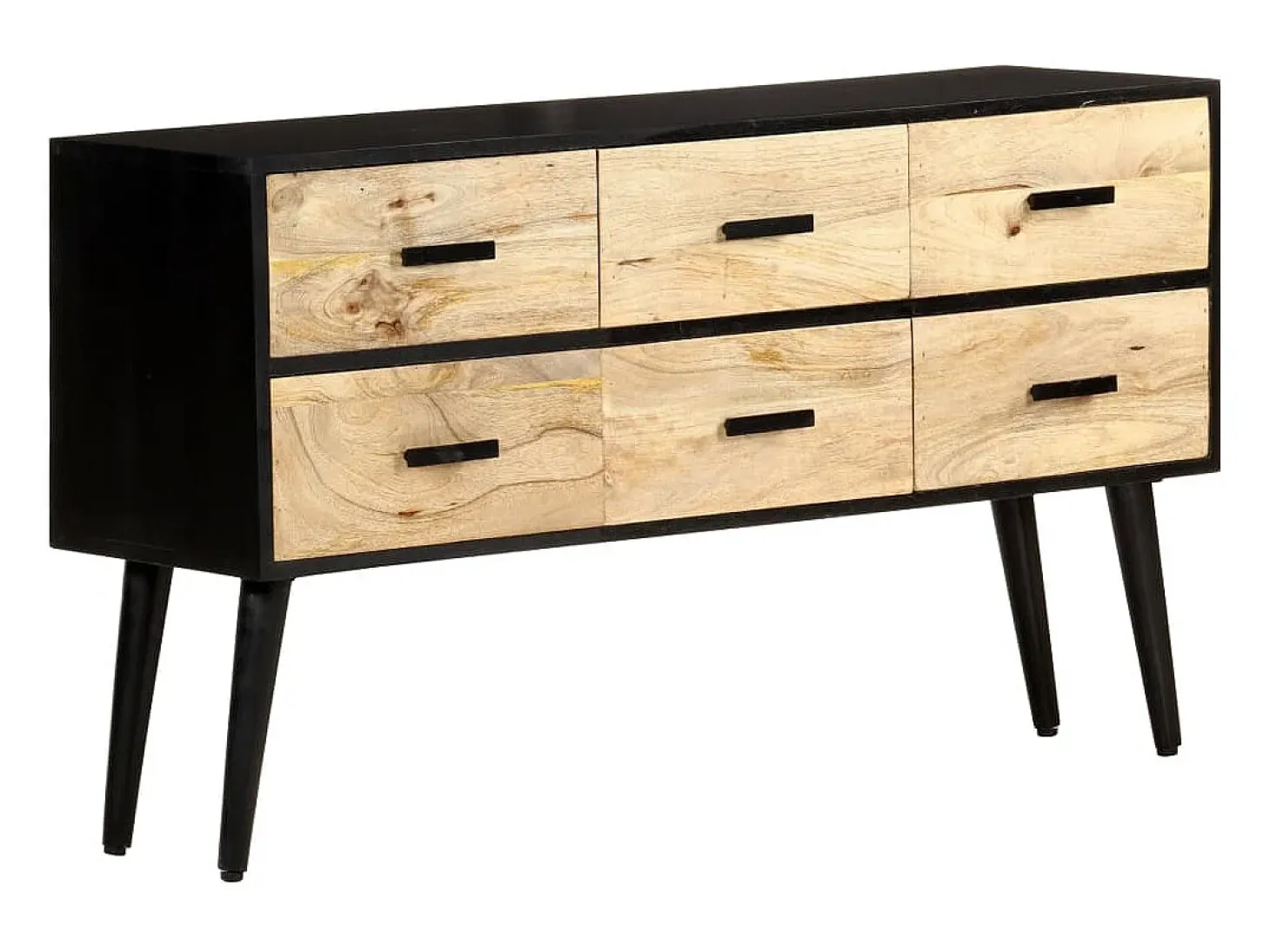 Aparador 110x33x64 cm Madera maciza de mango